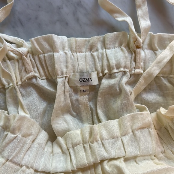 Ozma Deia Linen Jumpsuit in Ivory - Picture 2 of 2